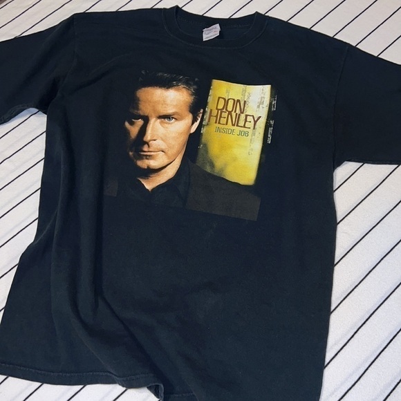 Don Henley Eagles Inside Job 2001 Vintage Concert Tour T-Shirt Size X-Large. - Picture 1 of 8